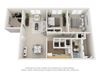 Two Bedroom Plus Den Floor Plan